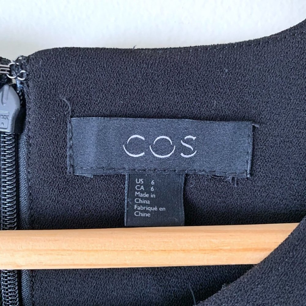 COS Ruffle Sleeve Sheath Dress - Picture 3 of 5